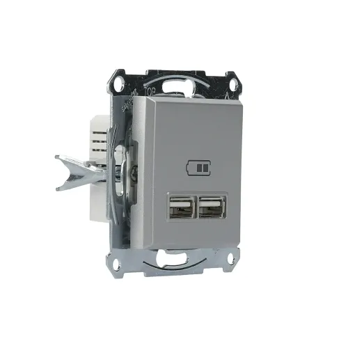 USB розетка, алюміній, EPH2700261 Schneider Electric Asfora