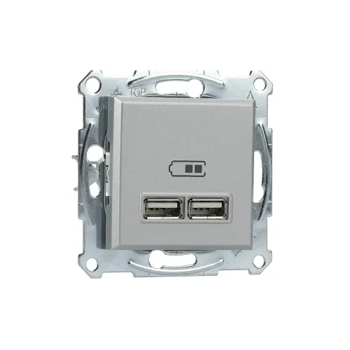 USB розетка, алюміній, EPH2700261 Schneider Electric Asfora