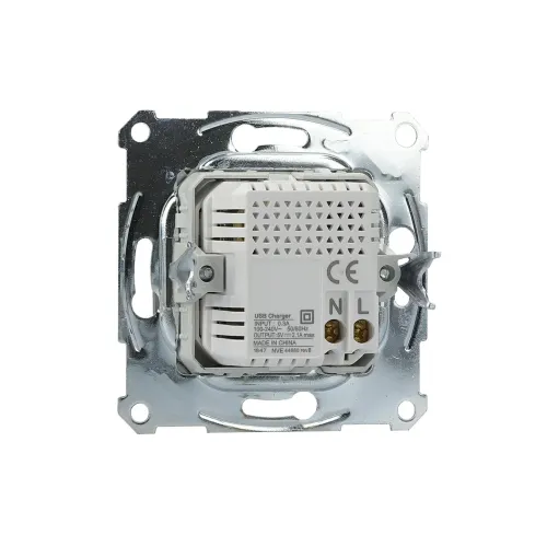 USB розетка, сталь, EPH2700262 Schneider Electric Asfora
