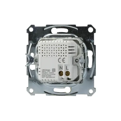 USB розетка, сталь, EPH2700262 Schneider Electric Asfora
