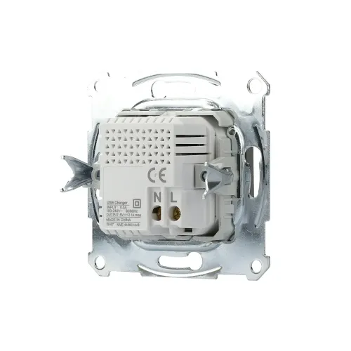 USB розетка, сталь, EPH2700262 Schneider Electric Asfora