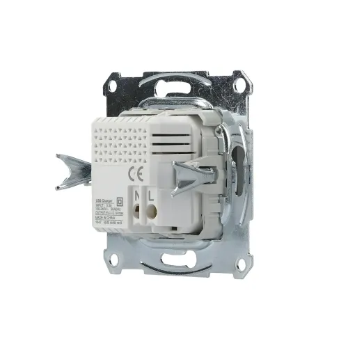 USB розетка, сталь, EPH2700262 Schneider Electric Asfora
