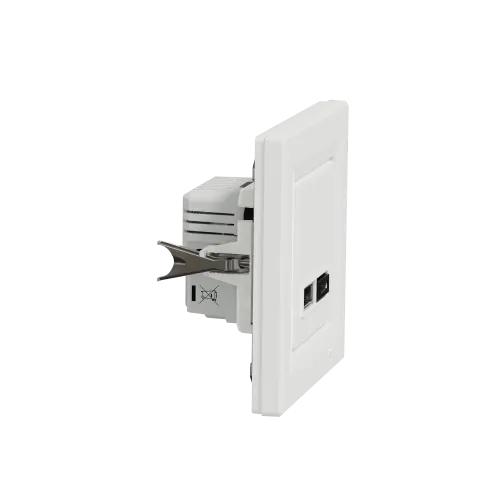 USB розетка тип А+С, білий, EPH2700321 Schneider Electric Asfora