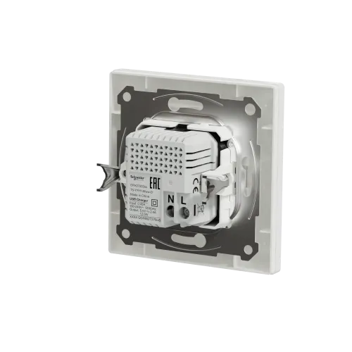 USB розетка тип А+С, білий, EPH2700321 Schneider Electric Asfora