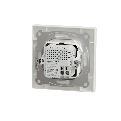 USB розетка тип А+С, білий, EPH2700321 Schneider Electric Asfora