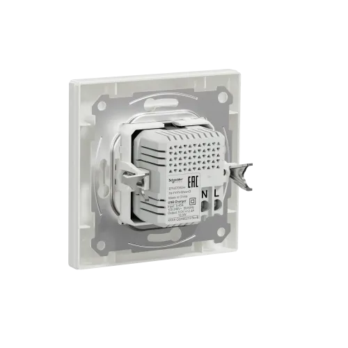 USB розетка тип А+С, білий, EPH2700321 Schneider Electric Asfora
