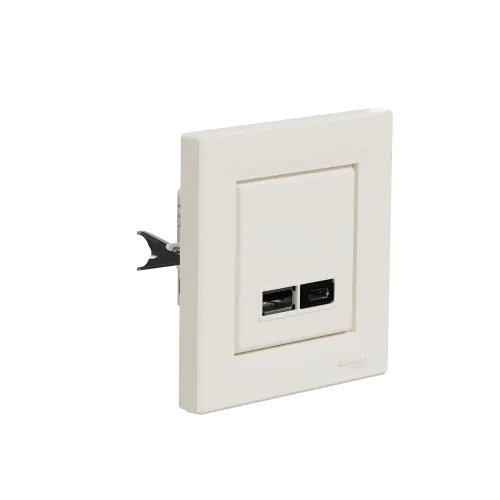 USB розетка тип А+С, кремовый, EPH2700323 Schneider Electric Asfora