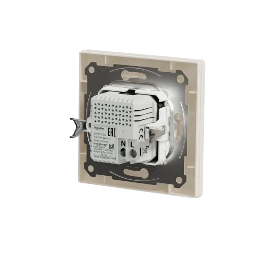USB розетка тип А+С, кремовый, EPH2700323 Schneider Electric Asfora