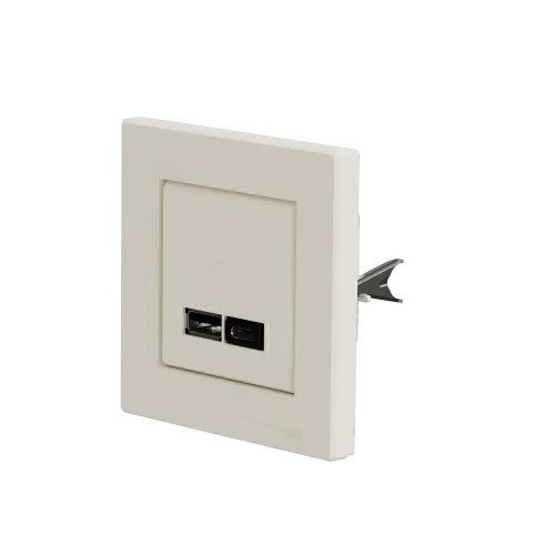 USB розетка тип А+С, кремовый, EPH2700323 Schneider Electric Asfora