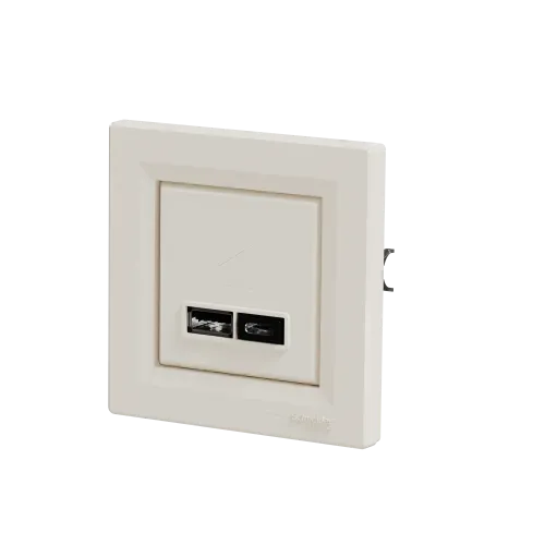 USB розетка тип А+С, кремовый, EPH2700323 Schneider Electric Asfora