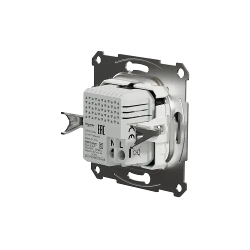 USB розетка тип А+С, алюминий, EPH2700361 Schneider Electric Asfora