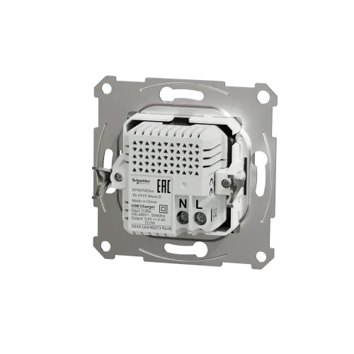 USB розетка тип А+С, алюминий, EPH2700361 Schneider Electric Asfora