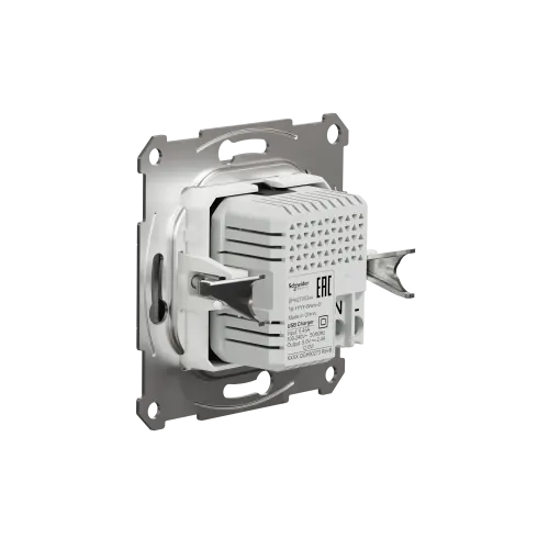 USB розетка тип А+С, алюминий, EPH2700361 Schneider Electric Asfora