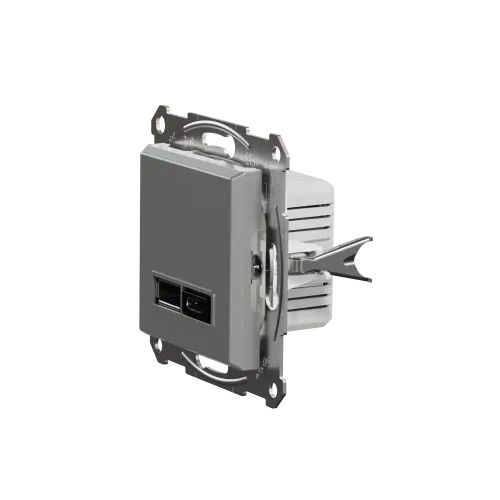 USB розетка тип А+С, алюминий, EPH2700361 Schneider Electric Asfora