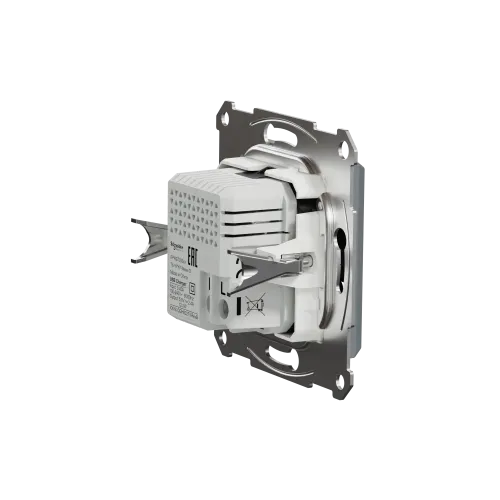 USB розетка тип А+С, сталь, EPH2700362 Schneider Electric Asfora