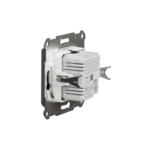 USB розетка тип А+С, сталь, EPH2700362 Schneider Electric Asfora