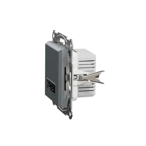 USB розетка тип А+С, сталь, EPH2700362 Schneider Electric Asfora
