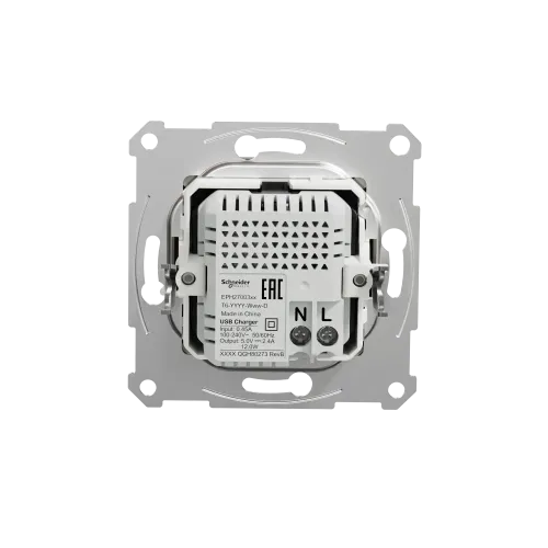 USB розетка тип А+С, бронза, EPH2700369 Schneider Electric Asfora