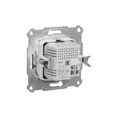 USB розетка тип А+С, бронза, EPH2700369 Schneider Electric Asfora