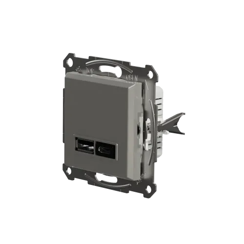 USB розетка тип А+С, бронза, EPH2700369 Schneider Electric Asfora