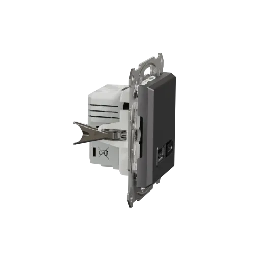 USB розетка тип А+С, антрацит, EPH2700371 Schneider Electric Asfora