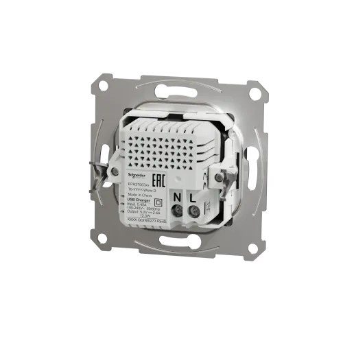 USB розетка тип А+С, антрацит, EPH2700371 Schneider Electric Asfora