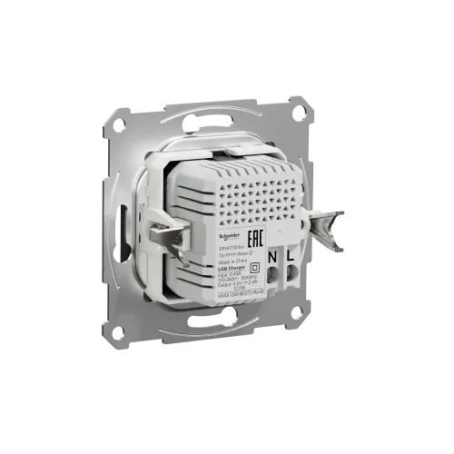 USB розетка тип А+С, антрацит, EPH2700371 Schneider Electric Asfora