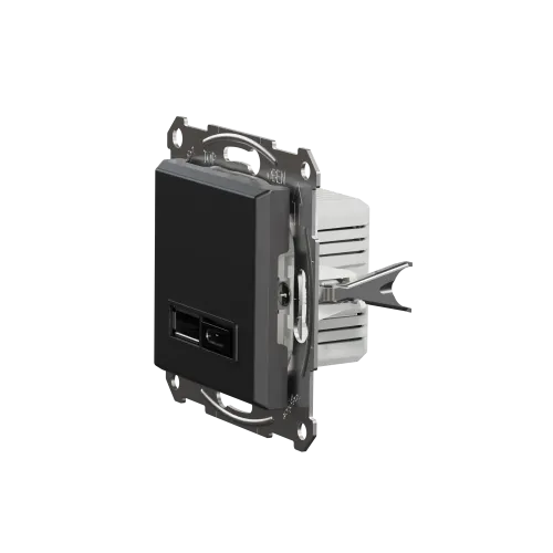 USB розетка тип А+С, антрацит, EPH2700371 Schneider Electric Asfora
