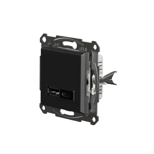 USB розетка тип А+С, антрацит, EPH2700371 Schneider Electric Asfora