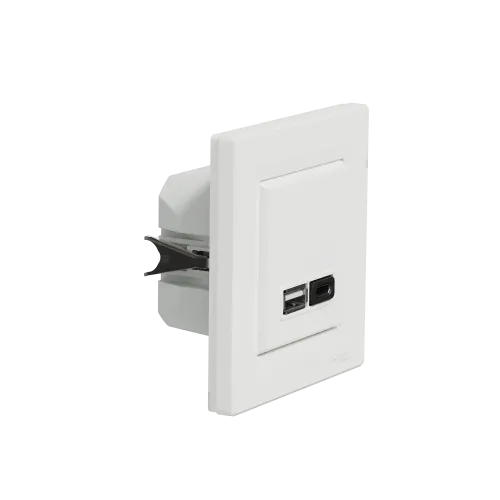 USB розетка тип А+С 3А 45Вт, белый, EPH2700421 Schneider Electric Asfora