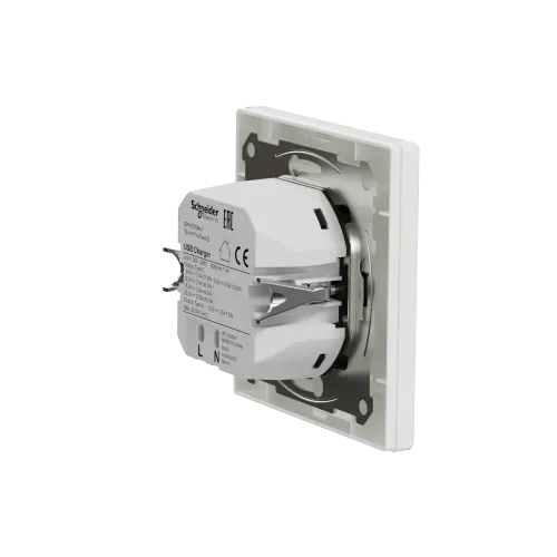 USB розетка тип А+С 3А 45Вт, белый, EPH2700421 Schneider Electric Asfora