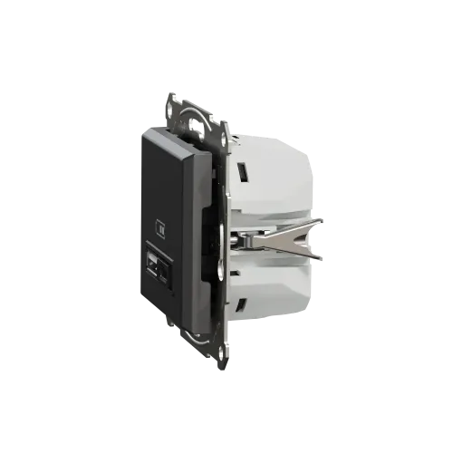 USB розетка тип А+С 3А 45Вт, антрацит, EPH2700471 Schneider Electric Asfora
