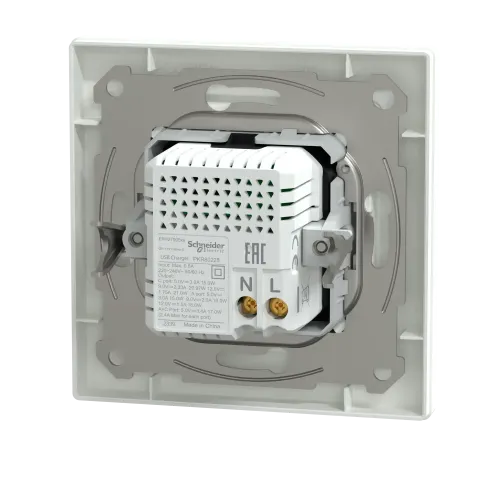 USB розетка тип А+С, 21 Вт, белый, EPH2700521 Schneider Electric Asfora