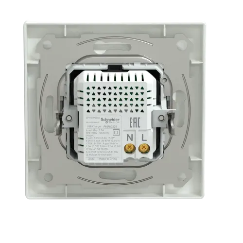 USB розетка тип А+С, 21 Вт, белый, EPH2700521 Schneider Electric Asfora