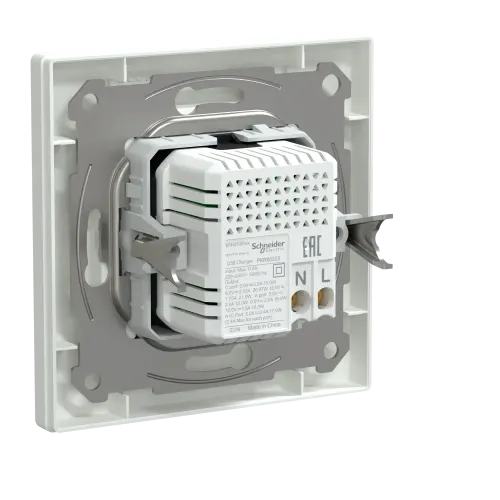 USB розетка тип А+С, 21 Вт, белый, EPH2700521 Schneider Electric Asfora