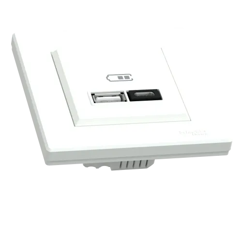 USB розетка тип А+С, 21 Вт, белый, EPH2700521 Schneider Electric Asfora