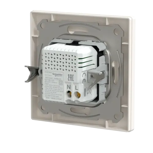 USB розетка тип А+С, 21 Вт, кремовий, EPH2700523 Schneider Electric Asfora