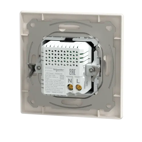 USB розетка тип А+С, 21 Вт, кремовий, EPH2700523 Schneider Electric Asfora