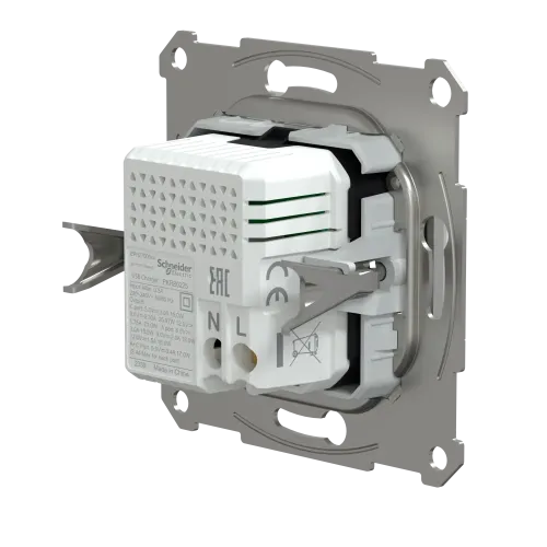 USB розетка тип А+С, 21 Вт, алюминий, EPH2700561 Schneider Electric Asfora