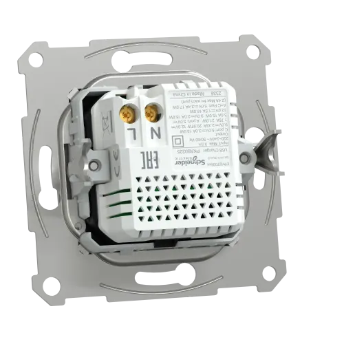 USB розетка тип А+С, 21 Вт, алюминий, EPH2700561 Schneider Electric Asfora