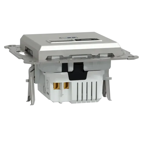 USB розетка тип А+С, 21 Вт, алюминий, EPH2700561 Schneider Electric Asfora