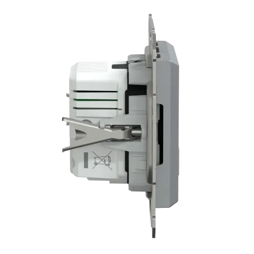 USB розетка тип А+С, 21 Вт, сталь, EPH2700562 Schneider Electric Asfora