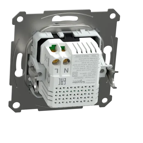 USB розетка тип А+С, 21 Вт, сталь, EPH2700562 Schneider Electric Asfora