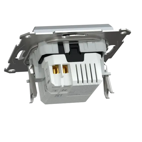 USB розетка тип А+С, 21 Вт, сталь, EPH2700562 Schneider Electric Asfora