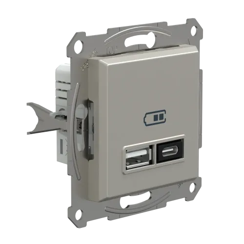USB розетка тип А+С, 21 Вт, бронза, EPH2700569 Schneider Electric Asfora