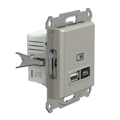 USB розетка тип А+С, 21 Вт, бронза, EPH2700569 Schneider Electric Asfora