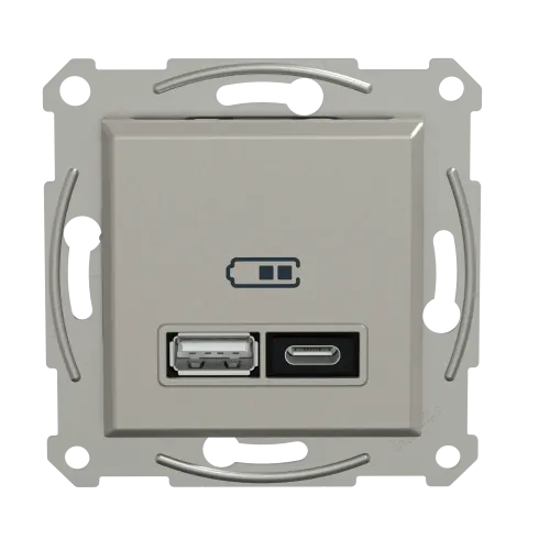 USB розетка тип А+С, 21 Вт, бронза, EPH2700569 Schneider Electric Asfora