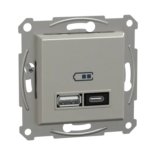USB розетка тип А+С, 21 Вт, бронза, EPH2700569 Schneider Electric Asfora