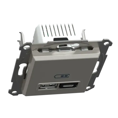 USB розетка тип А+С, 21 Вт, бронза, EPH2700569 Schneider Electric Asfora