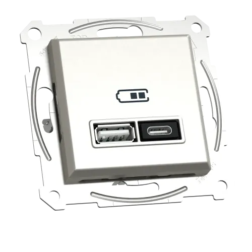 USB розетка тип А+С, 21 Вт, бронза, EPH2700569 Schneider Electric Asfora